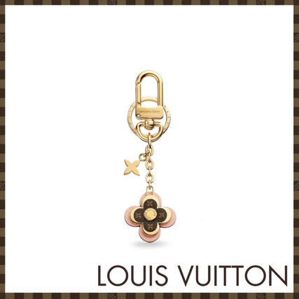 Louis Vuitton Flower Patterns Canvas Blended Fabrics Street Style Plain M63085 