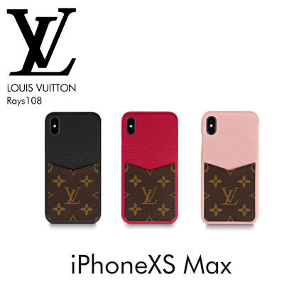 Louis Vuitton MONOGRAM Monogram Leather iPhone XS Max Smart Phone Cases 