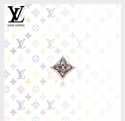 Louis Vuitton 2020 21AW Casual Style Flower Party Style 18K Gold Earrings Q96433 