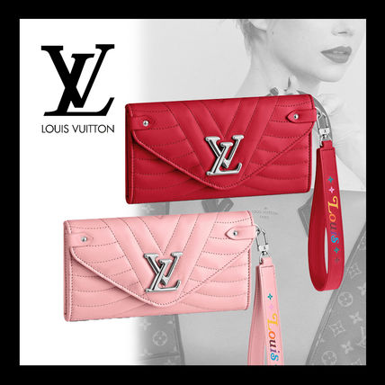 Louis Vuitton Calfskin Folding Wallet Long Wallets 