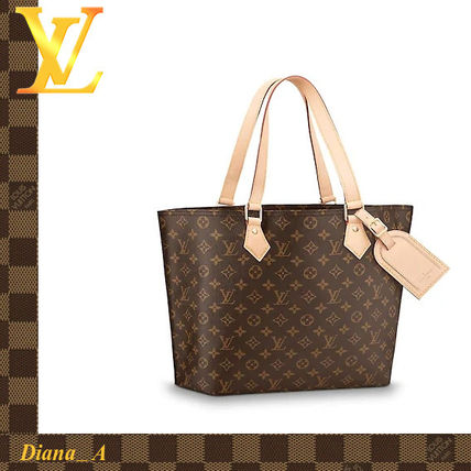 Louis Vuitton MONOGRAM Monogram Leather Elegant Style Totes 