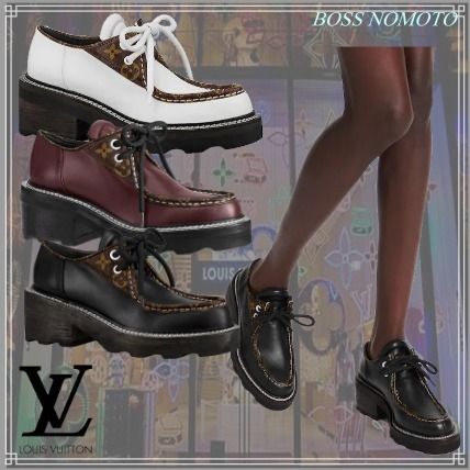 Louis Vuitton 2019 20AW Monogram Plain Toe Rubber Sole Casual Style Unisex 1A5SOA 1A5SNU 1A7S47 