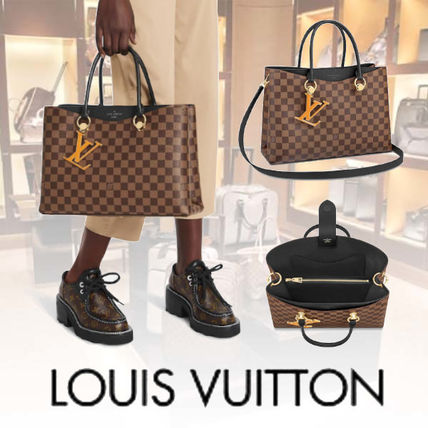 Louis Vuitton DAMIER Other Plaid Patterns Casual Style Canvas 2WAY Leather N40050 