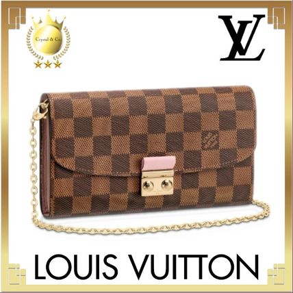 Louis Vuitton DAMIER 2020 SS Monogram Casual Style Canvas Bag in Bag 3WAY Chain Leather 