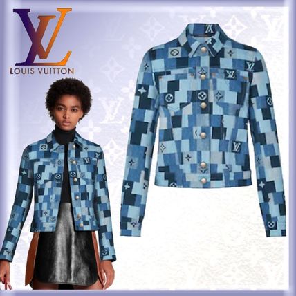 Louis Vuitton 2020 SS Short Flower Patterns Monogram Casual Style Denim 