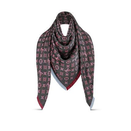 Louis Vuitton MONOGRAM 2020 21AW 3D Monogram Shawl M76078 