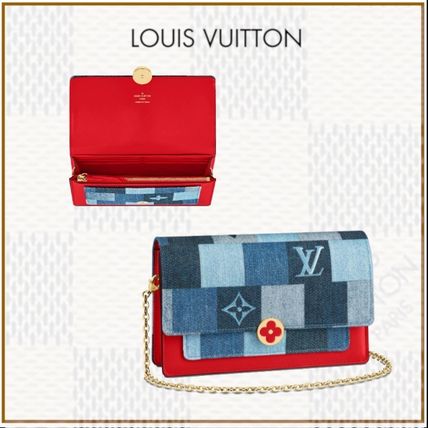 Louis Vuitton Flower Patterns Monogram Canvas Denim Blended Fabrics 