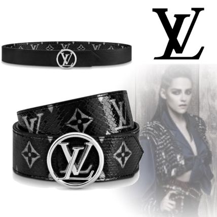 Louis Vuitton MONOGRAM 2020 Cruise Monogram Bi color Leather Python Elegant Style Logo Belts M0242U 