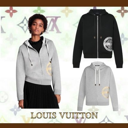Louis Vuitton MONOGRAM 2020 SS Lv Stamp Zip Up Hoodie 1A61G9 1A61G8 1A61G7 1A61G6 1A61G2 1A61G1 1A61G0 1A61FZ 
