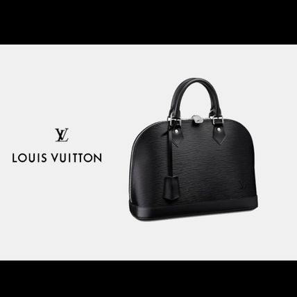 Louis Vuitton ALMA Casual Style Plain Leather Office Style Elegant Style 