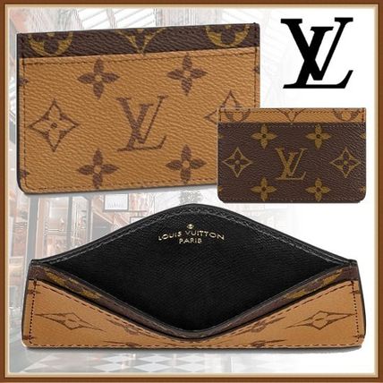Louis Vuitton MONOGRAM 2020 SS Monogram Canvas Leather Logo Card Holders M69161 