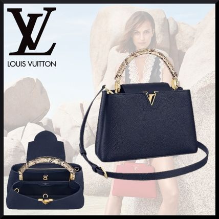 Louis Vuitton Leather Logo Handbags N94100 