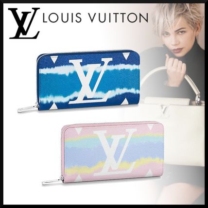 Louis Vuitton MONOGRAM 2020 SS Monogram Tie dye Leather Long Wallet Logo Long Wallets M69110 M68841 