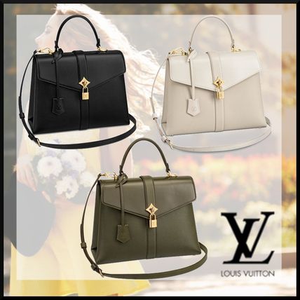 Louis Vuitton 2020 SS 2WAY Bi color Plain Leather Elegant Style Crossbody Logo M53815 M53819 M53816 
