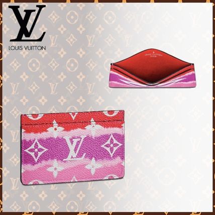 Louis Vuitton 2020 SS Monogram Canvas Leather Logo Card Holders 