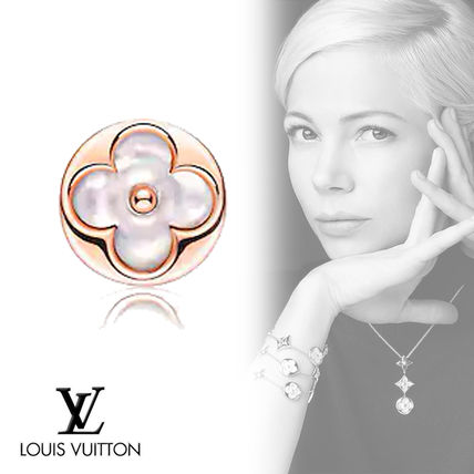 Louis Vuitton 2020 SS 18K Gold Elegant Style Earrings Q96425 