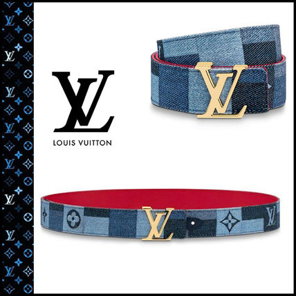 Louis Vuitton DAMIER Other Plaid Patterns Monogram Casual Style Denim M0243U 