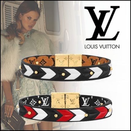 Louis Vuitton MONOGRAM Casual Style Leather Elegant Style Bracelets M6776E M6774E 