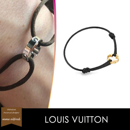 Louis Vuitton Casual Style Blended Fabrics 18K Gold Elegant Style 