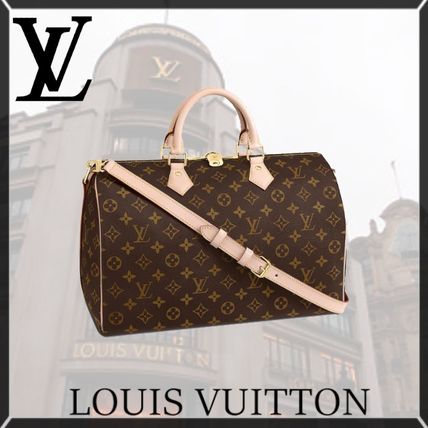 Louis Vuitton MONOGRAM 2020 SS Monogram Canvas Leather Boston  Duffles M41111 