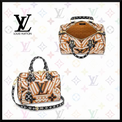 Louis Vuitton SPEEDY 2020 21AW Monogram Casual Style 2WAY Leather Crossbody Handbags M56588 