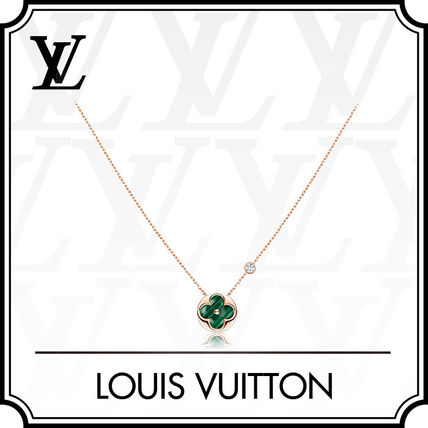 Louis Vuitton 2019 20AW Color Blossom Bb Sun Pendant Pink Gold Malachite And Diamond Q93619 