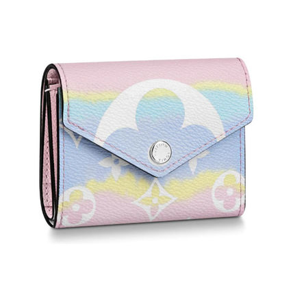 Louis Vuitton MONOGRAM 2020 SS Monogram Canvas Tie dye Leather Folding Wallet Small Wallet M69341 