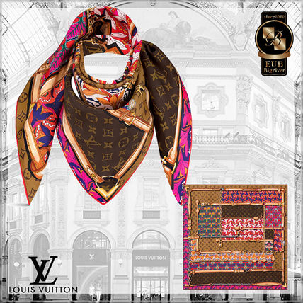 Louis Vuitton Flower Patterns Monogram Casual Style Silk Elegant Style M76125 