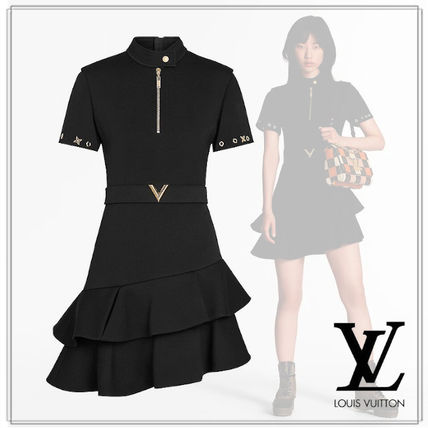 Louis Vuitton 2020 21AW Short Casual Style Wool Plain Short Sleeves Party Style 