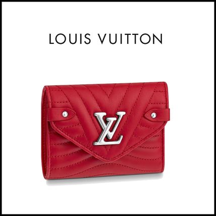 Louis Vuitton Street Style Leather Folding Wallet Small Wallet 