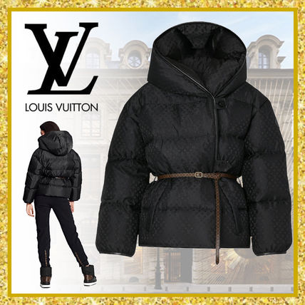 Louis Vuitton MONOGRAM 2020 21AW Monogram Jacquard Hooded Down Jacket 1A83YK 