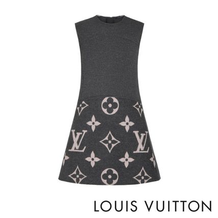 Louis Vuitton MONOGRAM Monogram Wool Dresses 1A82LC 