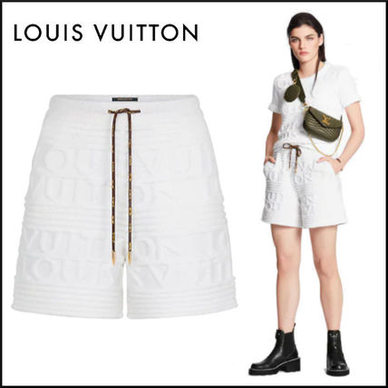 Louis Vuitton 2020 21AW Printed Pants Short Casual Style Wool Logo Loungewear Shorts 1A83EA 