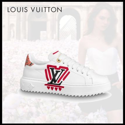 Louis Vuitton 2020 21AW Monogram Casual Style Plain Leather Logo Low Top Sneakers 1A85O6 