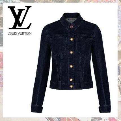 Louis Vuitton 2019 20AW Short Casual Style Denim Blended Fabrics Plain Elegant Style 1A5JAP 
