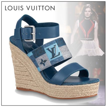 Louis Vuitton 2020 21AW Starboard Wedge Sandals 1A666F 