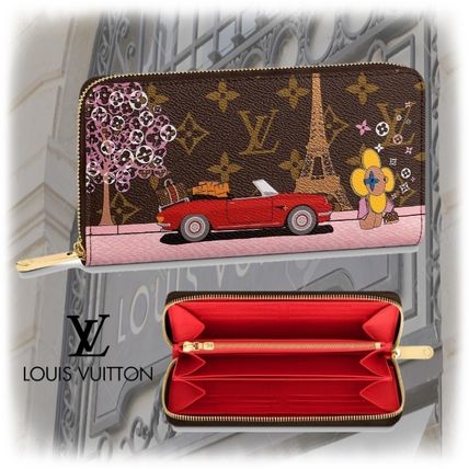 Louis Vuitton 2020 SS Monogram Unisex Leather Logo Long Wallets M68487 