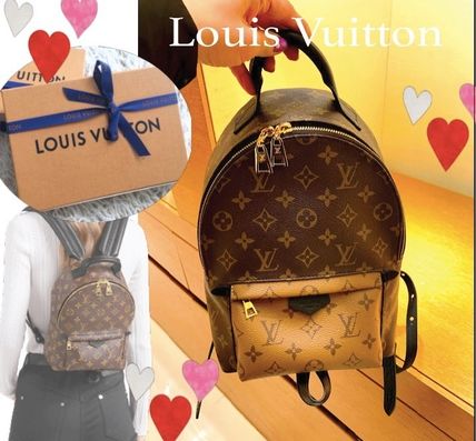 Louis Vuitton MONOGRAM Monogram Unisex Bi color Leather Backpacks 