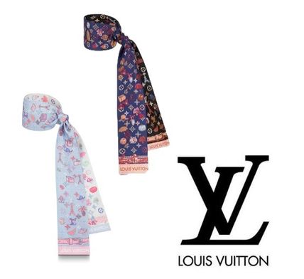 Louis Vuitton MONOGRAM 2020 21AW Monogram Silk Office Style Elegant Style Formal Style M76430  M76431 