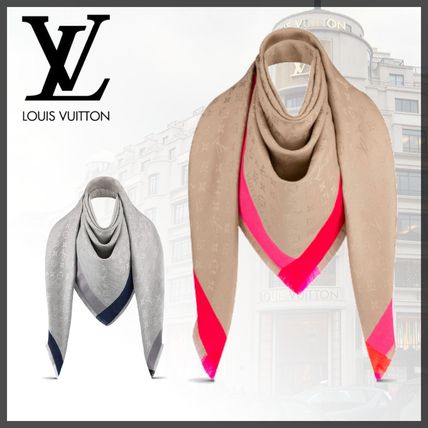 Louis Vuitton 2020 SS Monogram Lightweight Scarves  Shawls M76372 M76371 