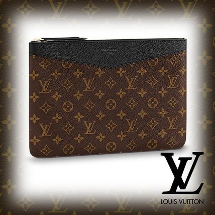 Louis Vuitton MONOGRAM 2018 SS Monogram A4 PVC Clothing Elegant Style Clutches 