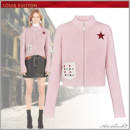 Louis Vuitton 2019 SS Short Star Wool Blended Fabrics Street Style Plain Jackets 