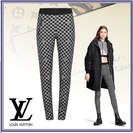Louis Vuitton 2020 21AW Monogram Nylon Logo Leggings Pants 