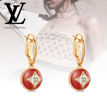 Louis Vuitton 2020 SS Casual Style Flower Party Style Elegant Style Earrings Q96899 