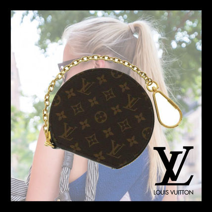 Louis Vuitton MONOGRAM Monogram Unisex Long Wallet Chain Wallet Logo Coin Cases 