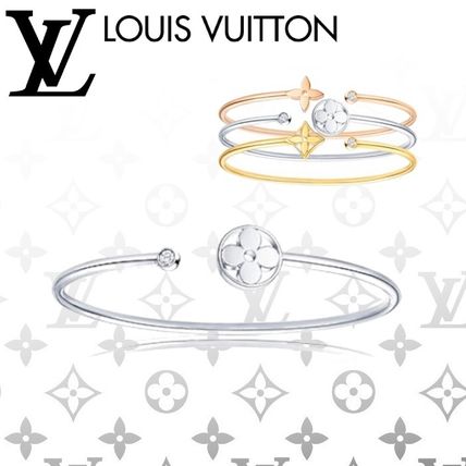 Louis Vuitton 2020 SS Idylle Blossom Twist Bracelet White Gold Q95536 