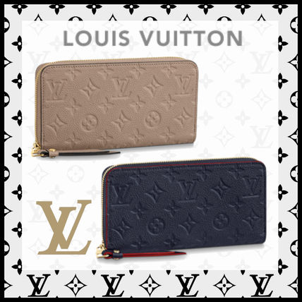Louis Vuitton MONOGRAM EMPREINTE 2020 SS Monogram Leather Long Wallet Logo Long Wallets M69034 M62121 