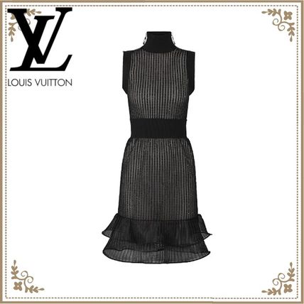 Louis Vuitton Embroidered Sleeveless Knit Dress With Zips 1A63T1 
