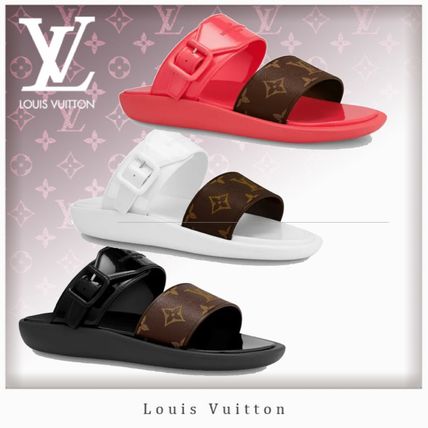 Louis Vuitton MONOGRAM 2020 SS Monogram Open Toe Casual Style Unisex Blended Fabrics