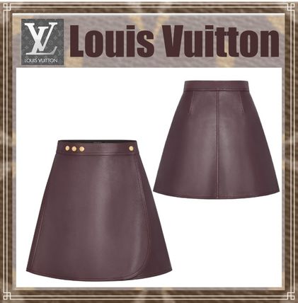 Louis Vuitton 2020 21AW Short Leather Mini Skirts 1A824H 